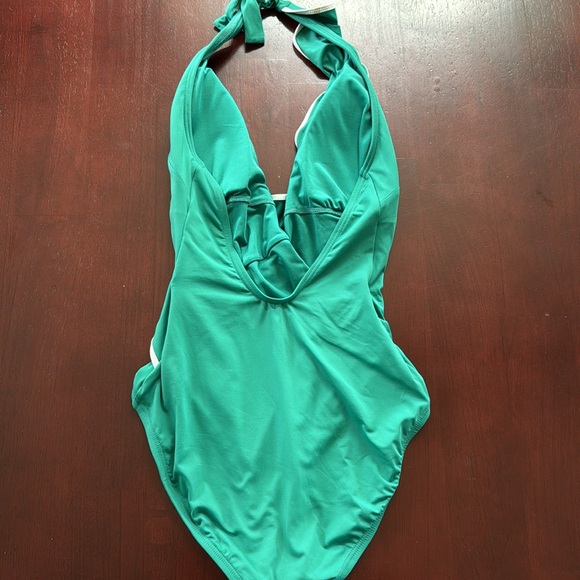 Green Ruffle Bathing Suit - Picture 2 of 3
